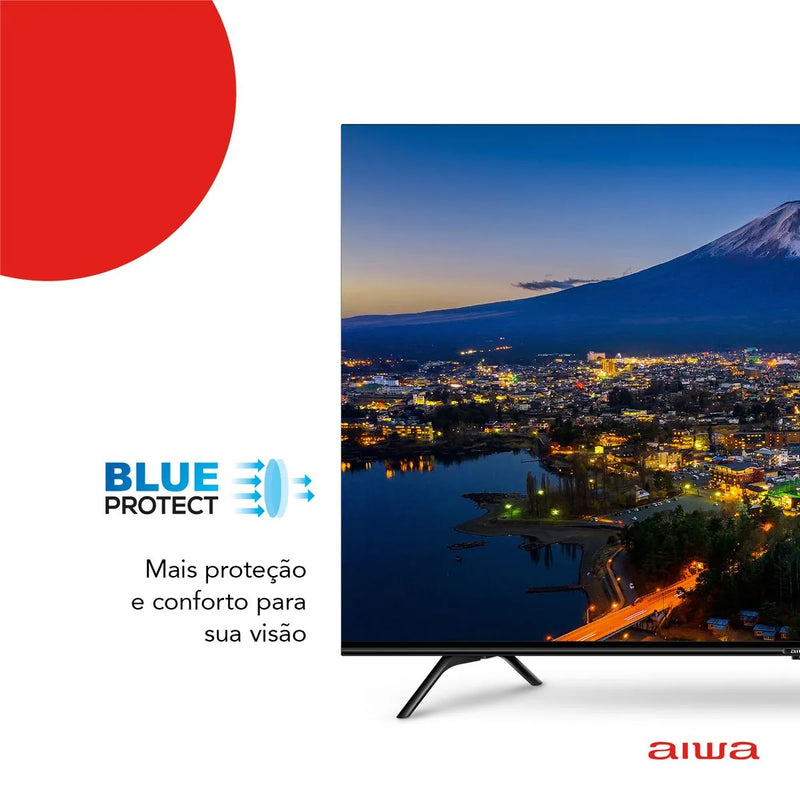 Smart TV AIWA 55” Android 4K Borda Ultrafina Dolby Vision&Atmos AWS-TV-55-BL-01-A