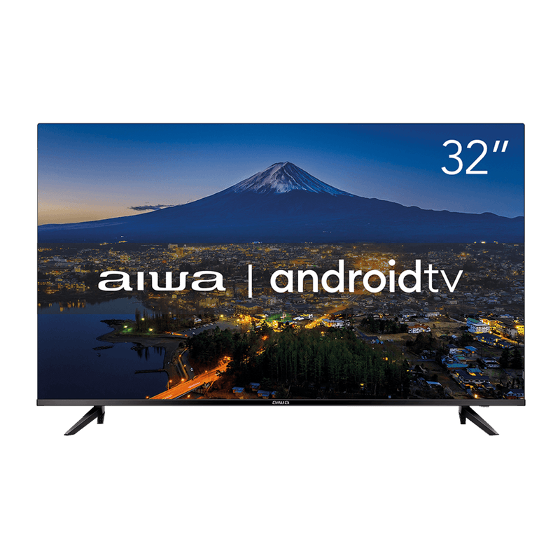 Smart TV AIWA 32” Android HD Borda Ultrafina HDR10 Dolby Áudio AWS-TV-32-BL-02-A