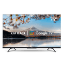 Smart TV AIWA 75” GOOGLE TV 4K Comando de voz Dolby Vision&Atmos AWS-TV-75-BL-01-G