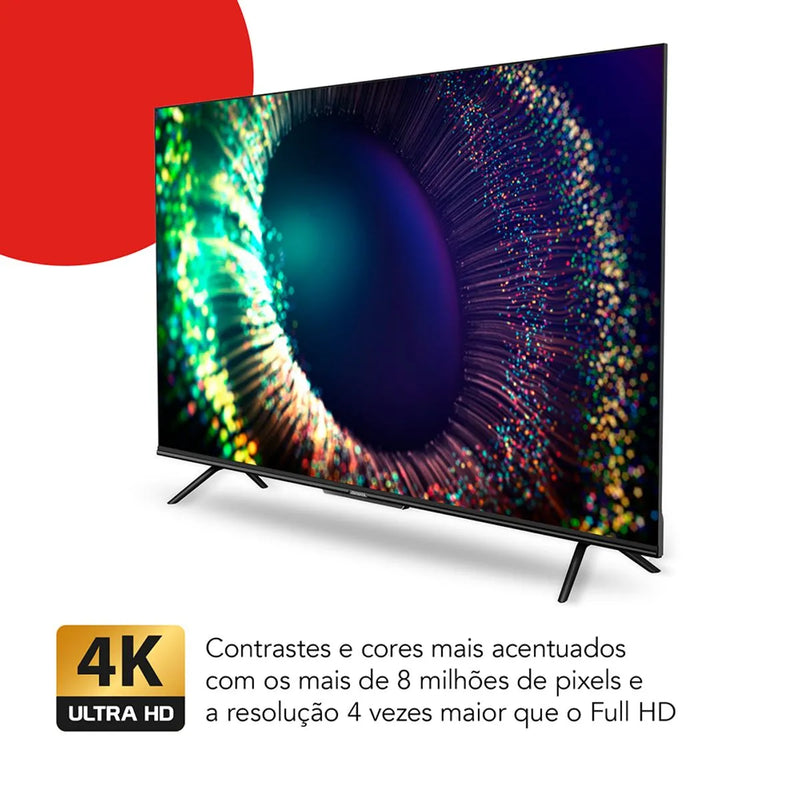 Smart TV AIWA 75” GOOGLE TV 4K Comando de voz Dolby Vision&Atmos AWS-TV-75-BL-01-G