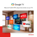 Smart TV AIWA 75” GOOGLE TV 4K Comando de voz Dolby Vision&Atmos AWS-TV-75-BL-01-G