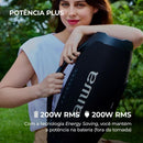 Caixa de Som Boombox Plus AIWA BBS-01-B 200W BT 30H IP66 USB Preto