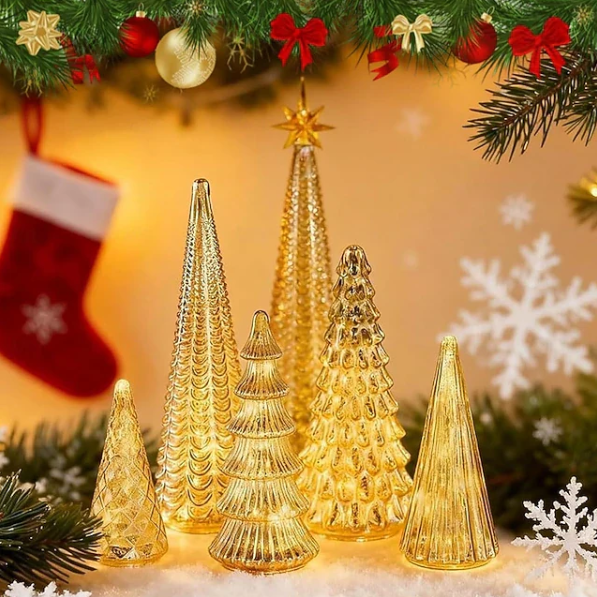 Kit 5 Árvores Mercúrio iluminadas