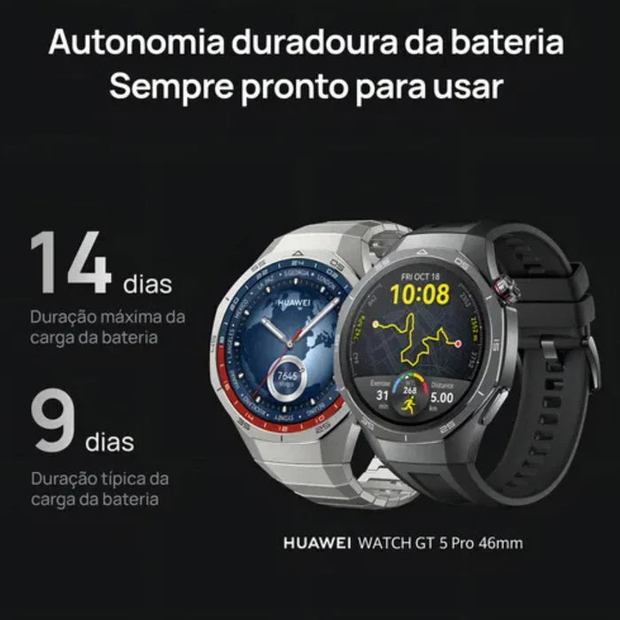 Smartwatch Huawei GT 5 Pro 46mm - Preto
