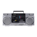 Retro Boombox with Cassette Player