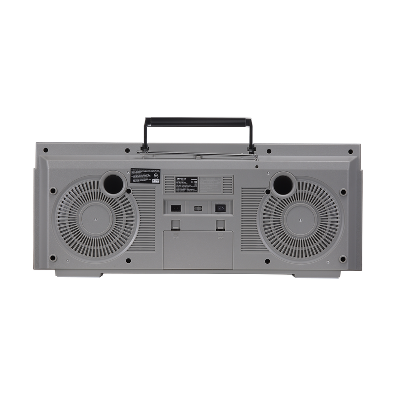 Retro Boombox with Cassette Player