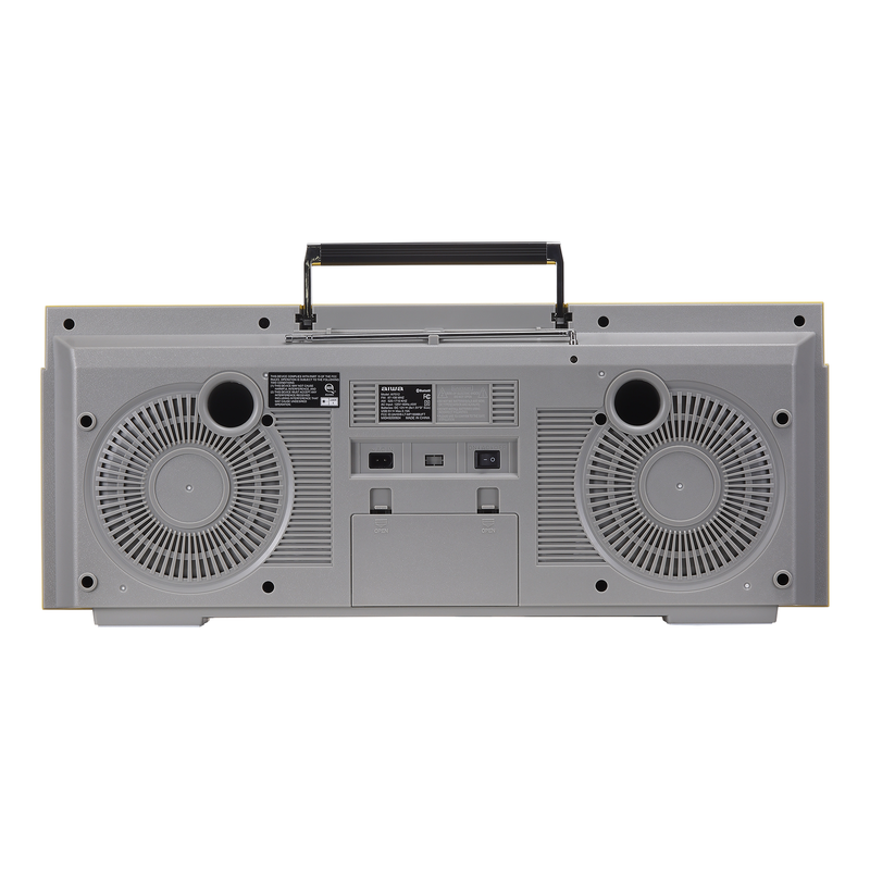 Retro Boombox with Cassette Player