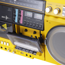 Retro Boombox with Cassette Player